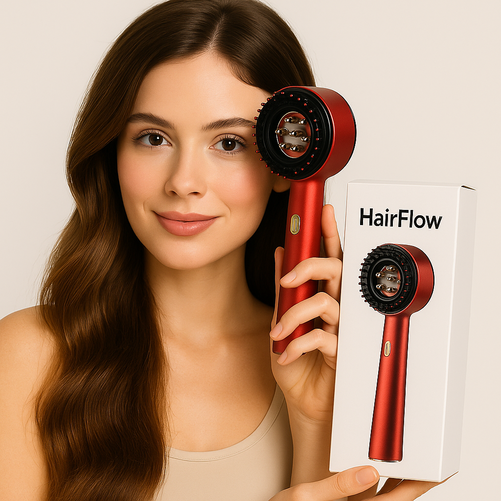 HairFlow™ – Scalp Massager with Vibration and Therapeutic Heat