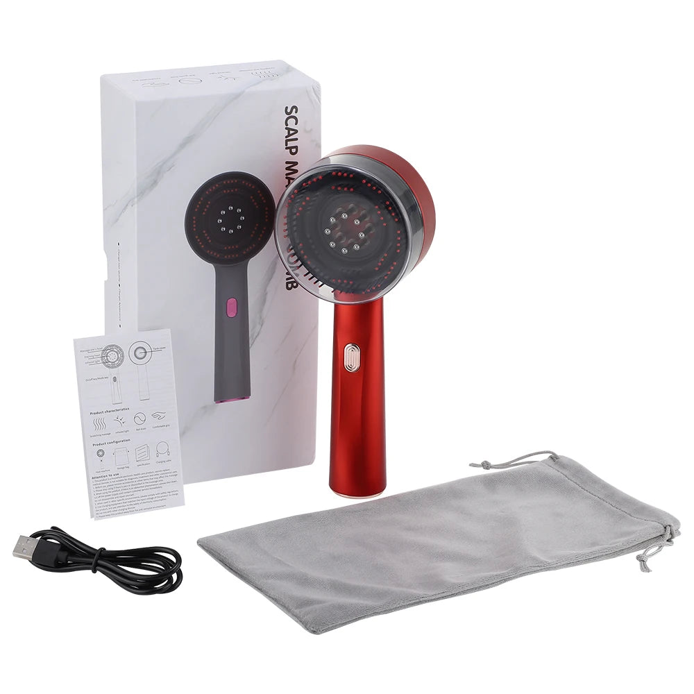 HairFlow™ – Scalp Massager with Vibration and Therapeutic Heat